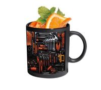 Genérico per caffè - divertente e adatta al microonde - in ceramica tipo di strumenti, per bevande fredde e calde latte cioccolato casa campeggio hotel regalo