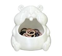 Generico per caramelle - Simpatico supporto a forma di criceto | chiave animale | Vassoio portaoggetti decorativo per gioielli, comodino, comodino, scrivania, ufficio, casa, statuetta in resina,