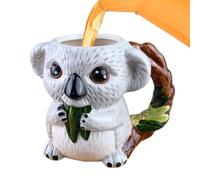 Generico per cereali dipinta a mano - Bicchieri a tema animale da 520 ml, per la casa unica per caffè, tè e bevande, accessorio da cucina, versatile per la casa per bevande calde e f