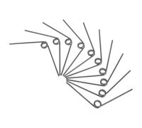 Generico per Cesoie da Potatura in Acciaio al Manganese 10 Pezzi Set di di Ricambio per Cesoie Manuali Compatte Leggere per Attrezzi da Giardinaggio Uso Potatura Frutta e Giardino