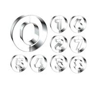 Generico per ciambelle - Set di antiaderenti a forma di numero da 9 pezzi | 0-8 Stampo digitale per fondente al cioccolato, strumento per la lavorazione della cucina per pasta, formaggio e cottur