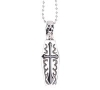 Generico Per collana croce, bara del vampiro, Steampunk | Gioielli Steampunk gotici, regalo Halloween per ragazzi, scheletro teschio vampiro, cofanetto scheletro