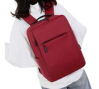 Genérico Per Computer Portatile - Compagnia Di Viaggio Approvata | Porta Di Ricarica USB, Impermeabile Per Sport All'aperto, Casual, Borsa Scuola Per Le Donne E, Rosso, Consulte la descripción, Vedere
