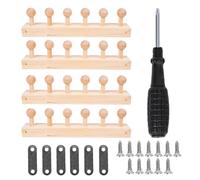 Generico per Coperte Robuste - Legno 52,95x1,97x3,94 Pollici | per Coperte in Legno | Kit di Telai per Maglieria in Filato Grosso di LegnoPer Progetti di Tessitura Artigianale A Maglia con Bracc