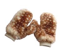 Generico Per Costumi Da Renna Da Donna - Costume Da Cerva Natalizia, Caldi Guanti Invernali Con Collo In Pelliccia | Peluche Per Feste Di Ruolo In Maschera, Oggetti Di Scena Per Feste Sul Palco, Serv