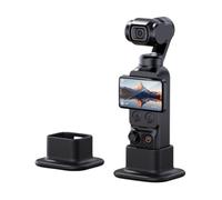 Generico Per DJI OSMO POCKET4 Supporto Fisso Antiurto Fisso Antiscivolo con Base in Silicone da Tavolo, Supporto Verticale per Fotocamera Sportiva OSMO POCKET 4/3 con Porta di Ricarica. (Nero)