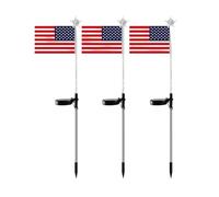 Generico per esterno,Lampada Impermeabile con Bandiera Americana | LED da giardino a | per Portico Terrazzo Balcone Recinto Casa Prato Cortile Sentiero