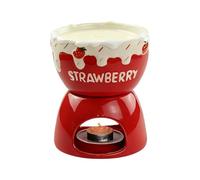 Generico per fonduta di Cioccolato, Set di crogioli in Ceramica, Tazze per fonduta Resistenti al Calore con portacandele per Burro, Formaggio, Caramello e Caramelle, Strumento per Dessert per ce