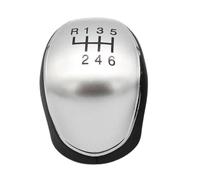 Generico Per Ford Per Mondeo 4 Mk4 IV 2007-2014 Cuffia per pomello del cambio, cuffia per parapolvere, collare Leva del cambio dell'auto(6 Speed Silver Knob)