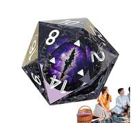 Generico per Giochi di Ruolo - al Formaggio A 20 Facce | Ďadi Poliedrici per Giochi di Ruolo Realizzati A Mano - Bordi Affilati Bellissime Inclusioni Ṕer L'estetica, Accessorio da Gioco da Tavolo D20