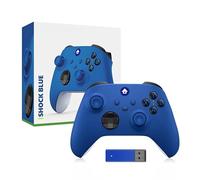 Generico Per il controller Gamepad per PC con ricevitore wireless 2.4G, impugnatura Rocker Gaming anti-scivolo, per console Xbox, Windows e accessori Gamepad per PC (blu)