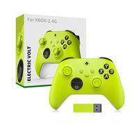 Generico Per il controller Gamepad per PC con ricevitore wireless 2.4G, impugnatura Rocker Gaming anti-scivolo, per console Xbox, Windows e accessori Gamepad per PC (Giallo)