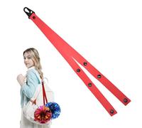 Generico per il tifo per ragazze, porta pompon per cheerleader | Accessorio per borsa da allegria in nylon | Organizer per portatile con supporto per pom per bambine