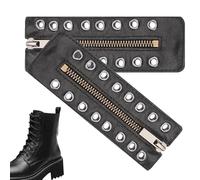 Generico Per Inserimento In Cerniera Degli Stivali | 2 Pezzi Con 8 Fori Per Cerniera Stivali - Inserti Per Interni Nelle Calzature,Per Lavoro Escursionismo Corsa Attività Atletica Golf Adulti Donne E