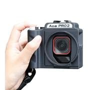 Generico Per Insta360 Ace Pro 2 Impugnatura Portatile Stampata in 3D, Supporto Ergonomico Antiscivolo, Adattatore di Espansione per Mini Impugnatura per Videocamera Sportiva 360 Ace Pro 2 con Filtro