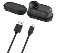 Generico Per Insta360 GO 3S Base di Ricarica Protezione da Cortocircuito, Base di Ricarica Rapida, Caricabatterie Portatile ad Alta Efficienza per Videocamera Sportiva 360 GO3/3S.