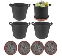 Generico Per La Coltivazione,Contenitore Da 18,9 L Con Maniglie - 32 Cm Vassoio Autoirrigante Vasi In Feltro Con Maniglie E Corda Assorbente - Per Giardino Cortile Appartamento Esterno Patata Verdura