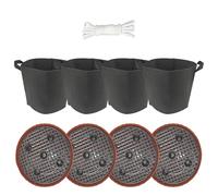 Generico Per La Coltivazione Delle Piante - 19 Litri Vaso Per Piante,Vassoio Di Drenaggio Autoinnaffiante Da 32 Cm Con Corda Assorbente | Per Giardino Cortile Appartamento Esterno Patata Verdura