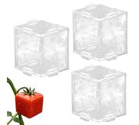 Generico per la Coltivazione di ortaggi - Confezione da 3 Forme Trasparenti per cubi e Triangoli - Strumenti riutilizzabili per Modellare Piante da frutto - per la Crescita del Giardino | per cet