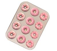 Generico per la Cottura di Dolci a Ciambella - Vassoio Antiaderente Resistente Al Calore - Stampo Per Torta A Forma Di Ciambella,Ideale Per La Preparazione Della Colazione La Creazione Di Snack L