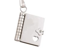 Generico Per la figlia - Collana libro “My Incredible Daughter”, collane libro regolabili in argento e oro, collana personalizzata con incisione, gioiello libro apribile a più strati (B)