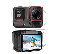 Generico Per la protezione dello schermo di Insta360 Ace Pro2 Pellicola di vetro temperata Pellicola protettiva antigraffio e antideflagrante HD Clear Tempered Glass Protector Film (due set)