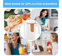 Generico Per L'acqua - Bottiglia D'acqua Con Infusore Da 2600 Ml, Caraffa Per Succo Di Con Coperchio, Per Bevande Resistente Al Calore | Contenitore A Tenuta Stagna Per Tè Freddo, Succhi Di