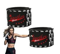 Generico per Le Mani da Boxe - Elastiche per I Polsi da 300 Cm, per MMA con Stampa di Teschi, Supporto per Nocche in Cotone Elasticizzato di Protezione per Allenamento Lungo | Attrezz