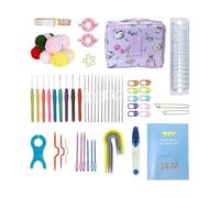 Generico per l'Uncinetto,Forniture per la Maglieria Portatili,Set di Uncinetti per i Principianti - Per Insegnanti D'Arte Progetti In Classe Attività Di Gruppo Hobby Vacanze Compleanno