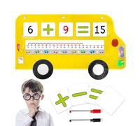 Generico per Matematica per Bambini - Giocattolo Educativo per Contare, Strumento per l'Apprendimento della Matematica in Legno, Cornice di Perline Resistente per l'Apprendimento Precoce, Sussidio