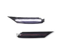 Generico Per Mazda RX-8 2004-2008 Auto LED Indicatore Laterale Anteriore Indicatori Di Direzione Lampeggiante Luci Parcheggio Flare Lampade Ambra Indicatore Luminoso(Smoked Lens White)