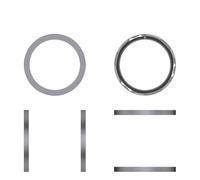Generico Per Nothing CMF Watch Pro 2 Smartwatch Lunetta in metallo, per Nothing CMF Watch Pro 2 Lunetta Cassa Modello piatto Colore pieno Sostituzione Custodia rigida (Grigio scuro)