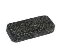 Generico per occhiali da donna - per occhiali con strass | Custodie lucide con strass e chiusura a scatto | Custodie per occhialis con coppia di strasss