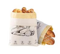 Generico Per Pane Riutilizzabile | Conservatore Di Freschezza Alimentare | Sacchetti Porta Pane | Per Appassionati di Pagnotte di, Cibo, Frutta, Cottura, Panetteria, Cucina, Caffè, Casa