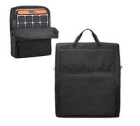 Generico per pannello solare, per il pannello solare | Borsa di stoccaggio a doppio strato - Organizzatore in nylon imbottito impermeabile portatile con tasche multipli e spalla per esterno, nero