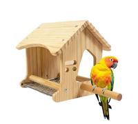 Genérico per parrocchetti, decorazione in legno naturale per l'allevamento, per uccelli, canarini, animali domestici, uso interno ed esterno, voliera, giardino, casa e soggiorno, decorazione uccelli