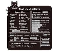 Generico Per PC riferimento Tastiera scorciatoia Adesivo per PC Laptop Desktop (mac os shortcuts cat)