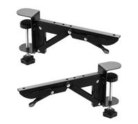 Generico per Poggiamano da Scrivania per Computer - Supporto per Bracciolo in Metallo Regolabile Senza Perforazione, Pannello di Estensione per Scrivania Doppia | Ergonomico di Supporto per La Ma