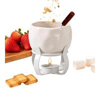 Generico per Sciogliere Il Cioccolato - Scaldavivande in Ceramica, Pen | Dimensioni Standard | Scaldavivande In Ceramica | Set Di Tazze Per Fonduta Con Portacandele Riscaldante A Forchetta