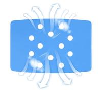 Generico per sedia da bagno - Cuscinetto impermeabile in EVA 35x24x0,4 cm, supporto per sedile ventilato rinfrescante | per il riposo sotto la doccia, la seduta nella vasca, il relax in bagno,