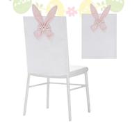 Genérico per Sedie Di Coniglietto Di Pasqua | Sedile Rimovibile In Pelle Sintetica Con Orecchie Di Coniglio: Decorative In Peluche per Sala Da Pranzo, Cucina, Compleanno E Decorazione Na