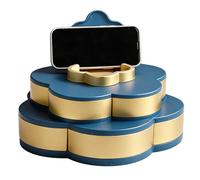 Generico Per Snack - Vassoio Da Portata Diviso, Per Snack Rotante A Doppio Strato, Conservazione Per Alimenti Da Dessert | Organizzatore Per La Casa, Il Ristorante, L'ufficio, Il Campeggio, I Via