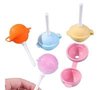 Generico per | Stampo per lecca-lecca in silicone da 4 pezzi - Stampo per cakesicle antiaderente riutilizzabile | Forme colorate per ghiaccioli e cioccolato per fondente, caramelle, gelati