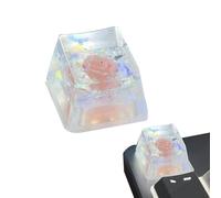 Generico per tastiera in resina: con fiori secchi, R4 traslucido lucido, profilo SA durevole | per tastiera meccanica di design per la sostituzione del backspace