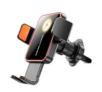 Genérico per telefono auto, per caricabatterie wireless Qi, sicuro con morsetto girevole, accessorio di ricarica e navigazione per auto, per veicolo dal design elegante