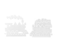 Generico per Torta a Forma di - in Silicone Resistente per Decorazione di Pasticceria, per cucine artistiche | di Ornamenti locomotivi per Supporto a lume di Candela, cande