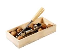 Generico per Tutte Le Noci Robusto Regolabile Manuale con Base in Legno | Portatile per Tutta la Frutta Secca Ideale per Intrattenimento Riunioni Feste in Casa Vacanze Eventi Anziani Donne Bambini