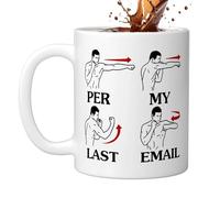 Generico Per Ultima E-mail, Divertente Da Caffè Da 11 Oz, Basata Sul Ultima E-mail, Scherzi Divertenti Per Regali Ai Colleghi, Per Il Tè Al Latte Caldo Al Cioccolato