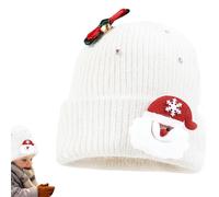 Generico Per Uomo | Berretto A Maglia Da Festa,Cappello Caldo Con Babbo Natale E Campana Con | Per Donne E Uomini Festa Di Natale Vacanza Escursioni Sulla Neve Freddo Esterno