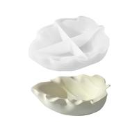 Generico per Vassoio in Resina - per Foglie in Silicone, Vassoio Porta Gioielli 3D, Grande Artigianale in Resina E Cemento, Artistico per Piatti Fai da Te per Decorazioni Domestiche